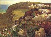 William Holman Hunt Our English Coasts painting